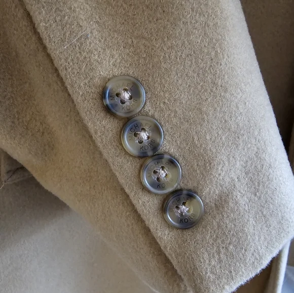 EUC Men's Michael Kors wool camel peacoat